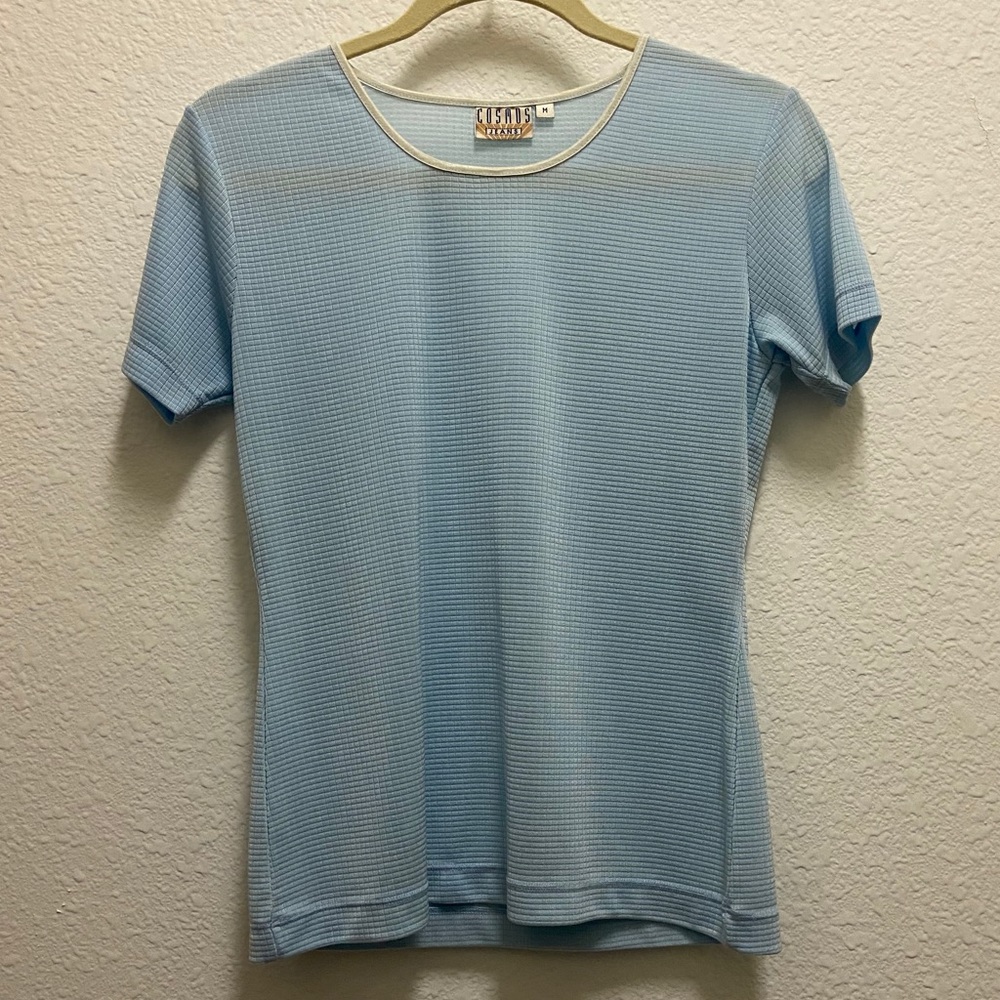 LIKE NEW Cosmos Baby Blue Textured T Shirt